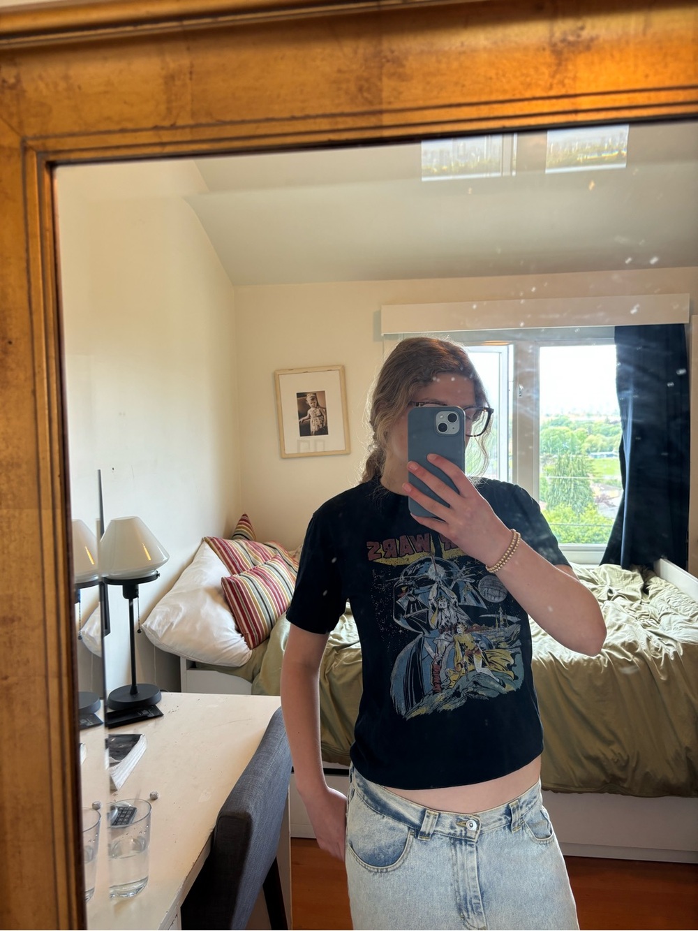 Star Wars navy graphic tee